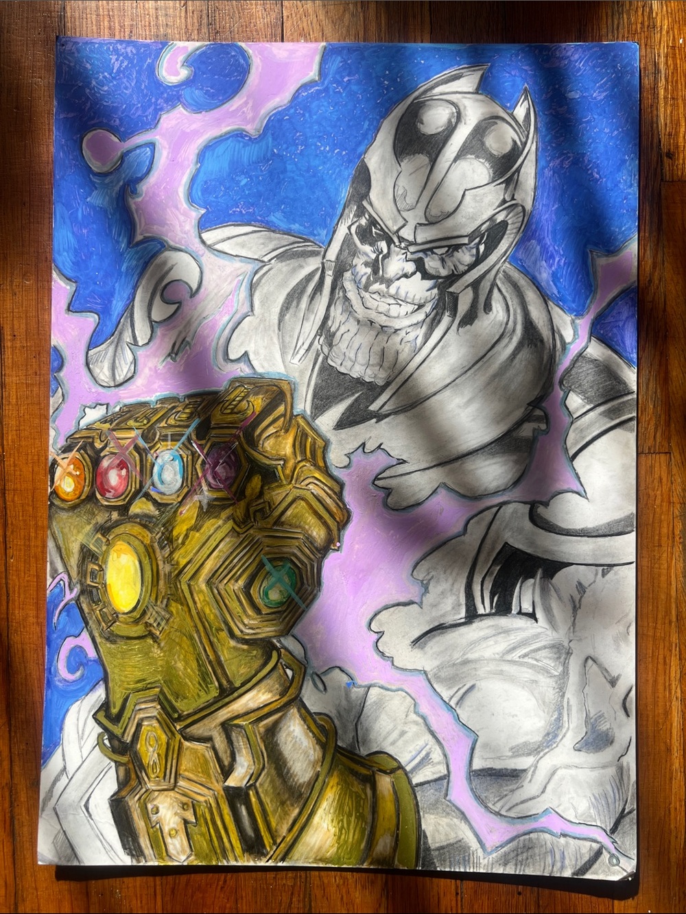 Thanos artwork (hand drawn by me) - Picture 3 of 3